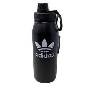 Adidas STEEL METAL BOTTLE 1L Trefoil Black White Tumbler